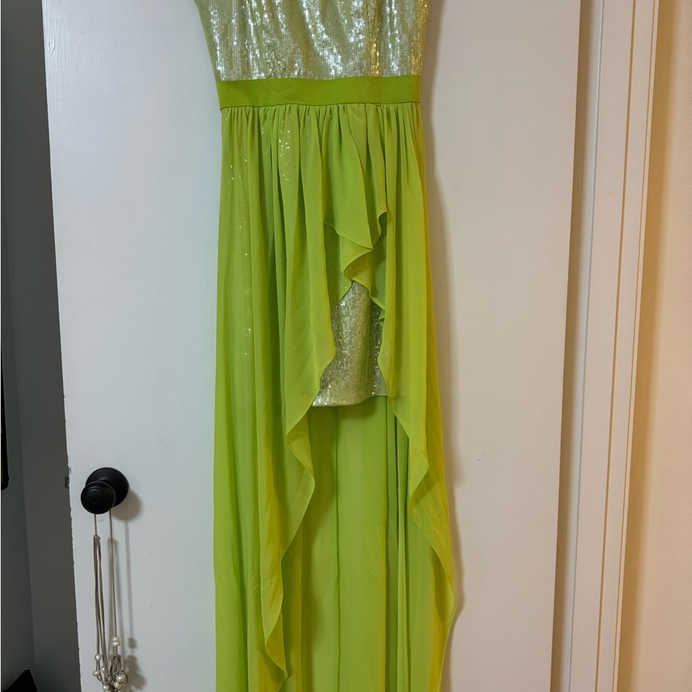 Cache Lime Sequin Dress